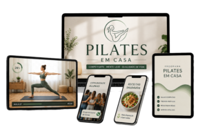 Mockup do produto Desafio Pilates em Casa